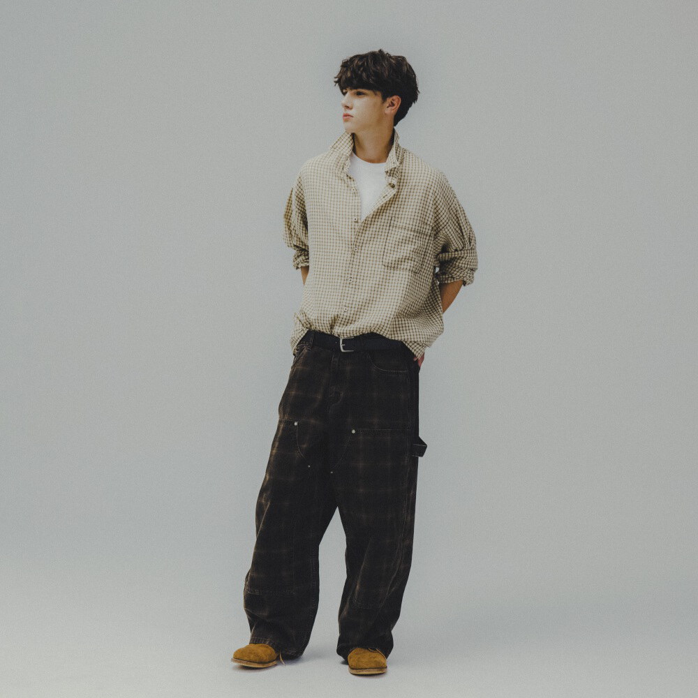 格紋口袋襯衫 Check Pocket Big Shirt