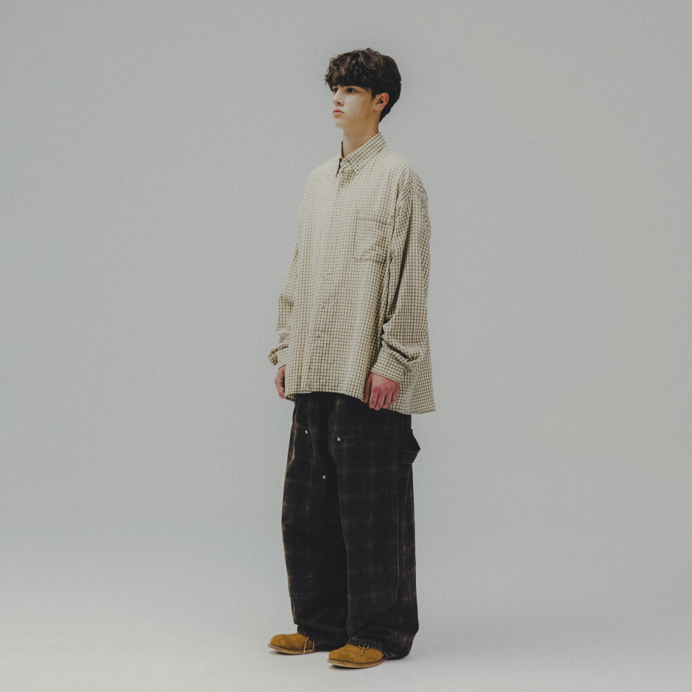 格紋口袋襯衫 Check Pocket Big Shirt
