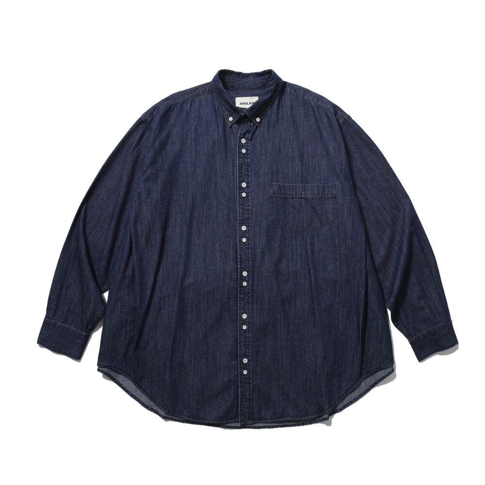 雙釦牛仔襯衫 Double Button Denim Shirt