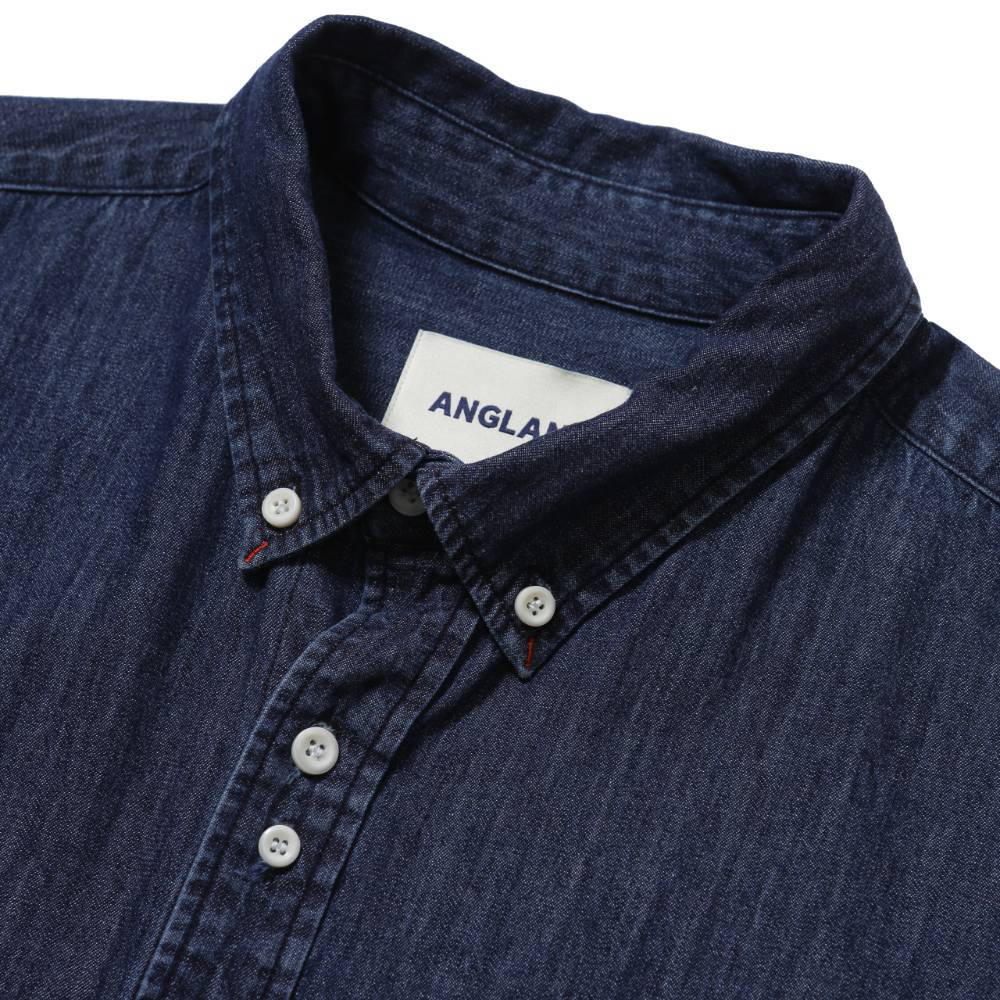 雙釦牛仔襯衫 Double Button Denim Shirt