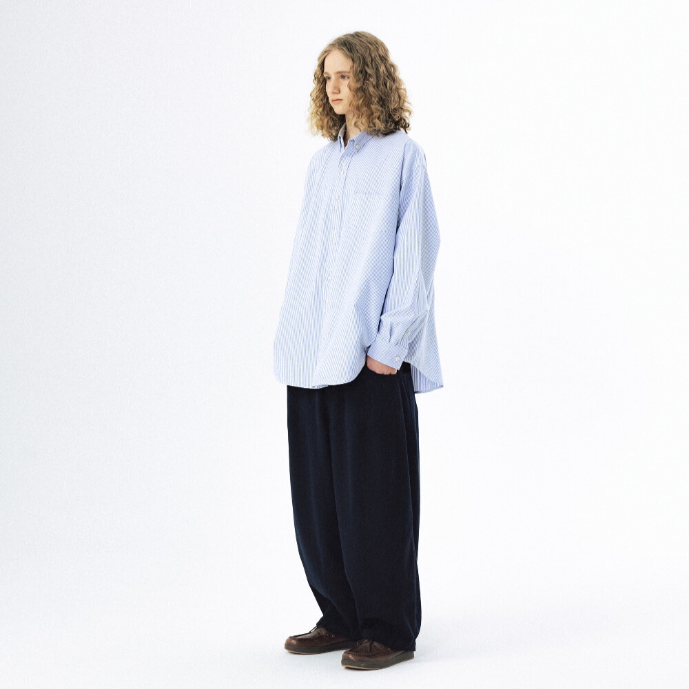 雙釦條紋襯衫 Double Button Striped Shirt