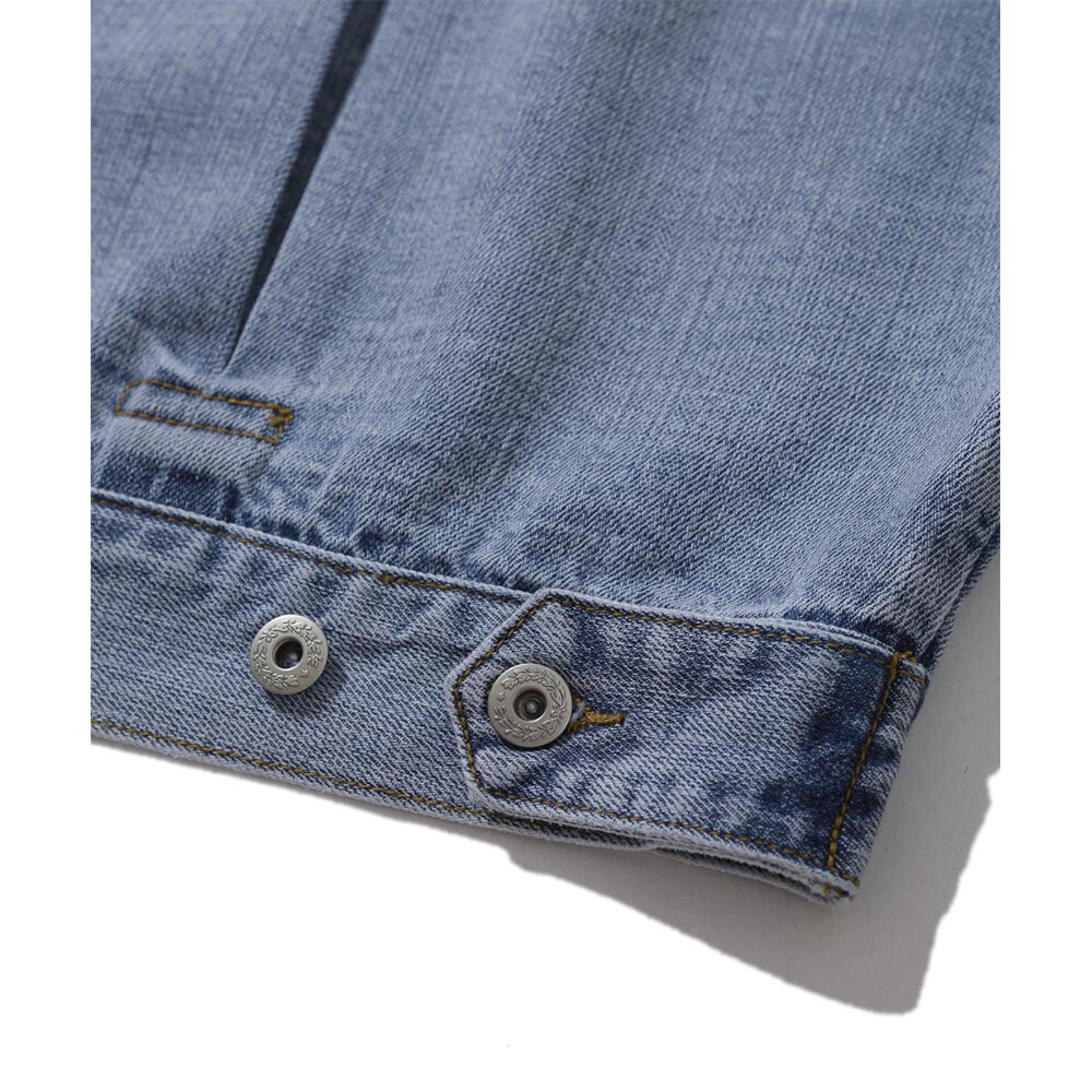 寬版牛仔外套 Pleated Wide Denim Jacket