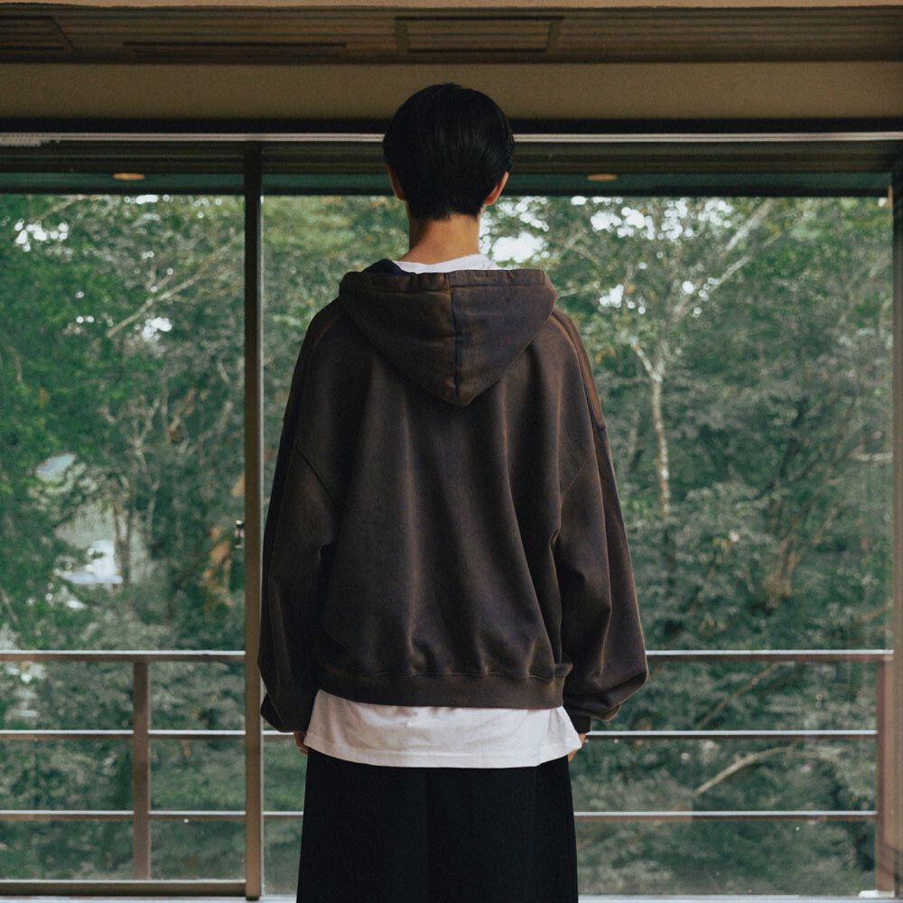 連帽外套 Applique Zip Up Washed Hoodie