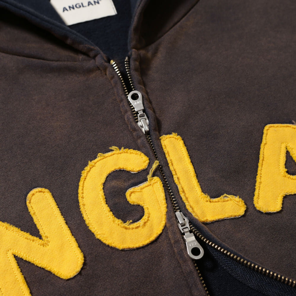 連帽外套 Applique Zip Up Washed Hoodie