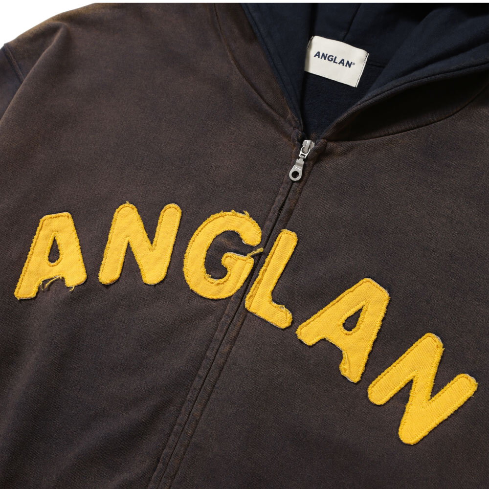 連帽外套 Applique Zip Up Washed Hoodie