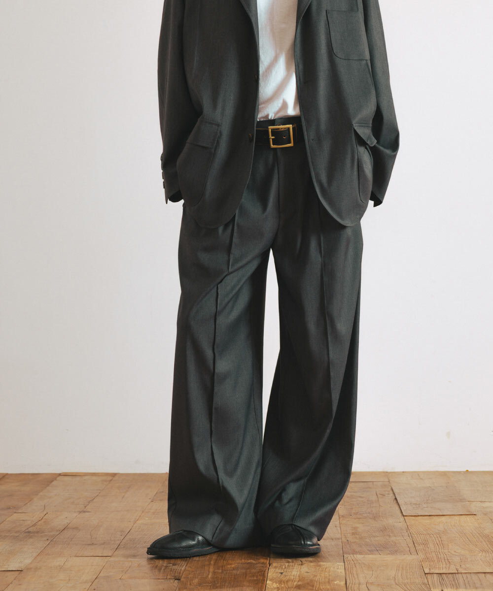 寬版西裝褲 Pin-Tucked Wide Trousers
