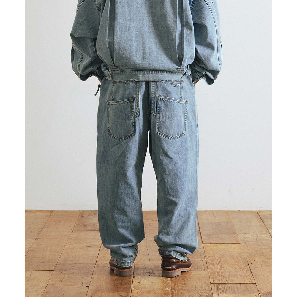 寬錐形牛仔褲 Wide Tapered Denim Pants