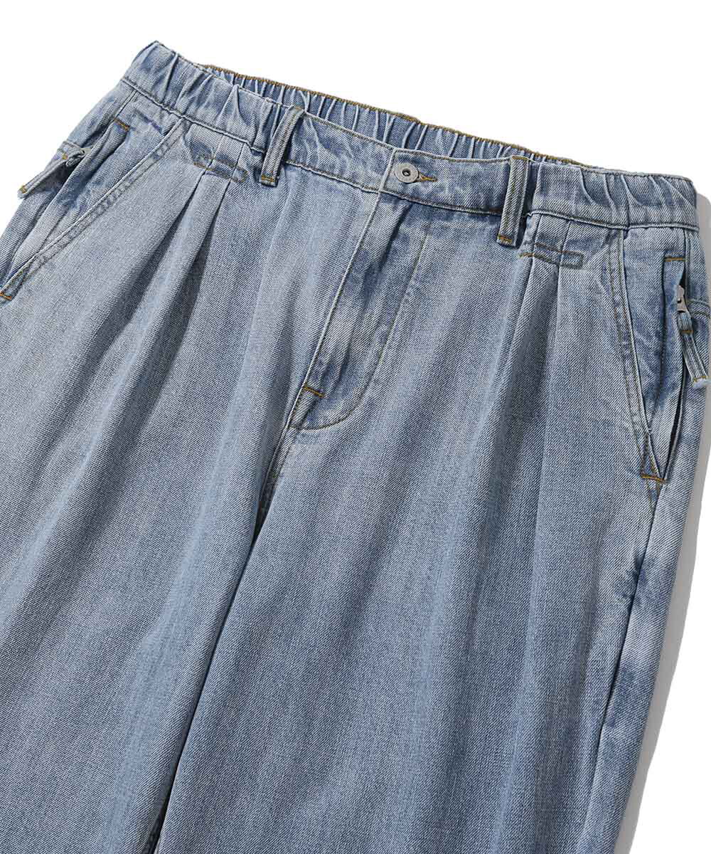 寬錐形牛仔褲 Wide Tapered Denim Pants