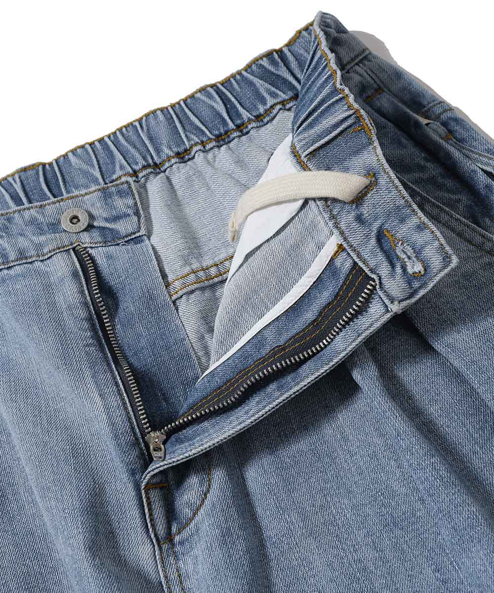 寬錐形牛仔褲 Wide Tapered Denim Pants