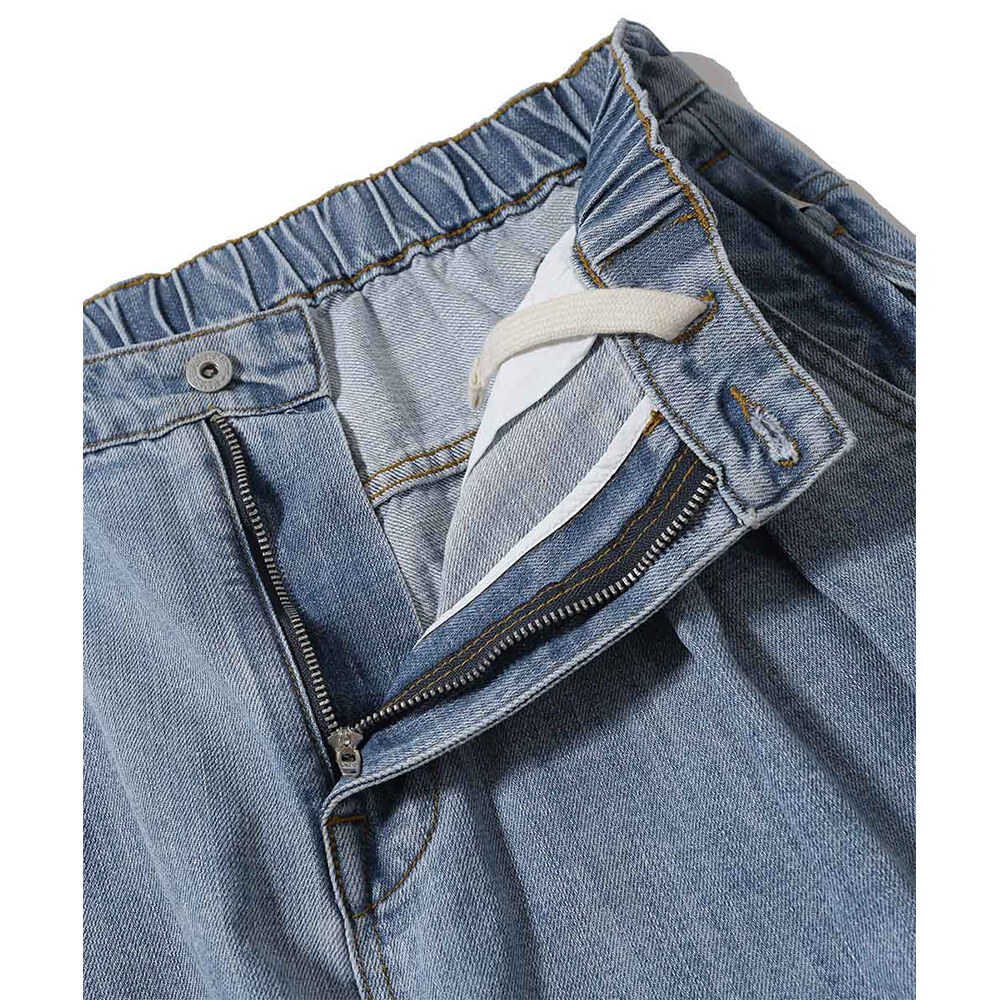 寬錐形牛仔褲 Wide Tapered Denim Pants