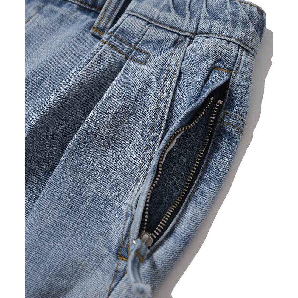 寬錐形牛仔褲 Wide Tapered Denim Pants