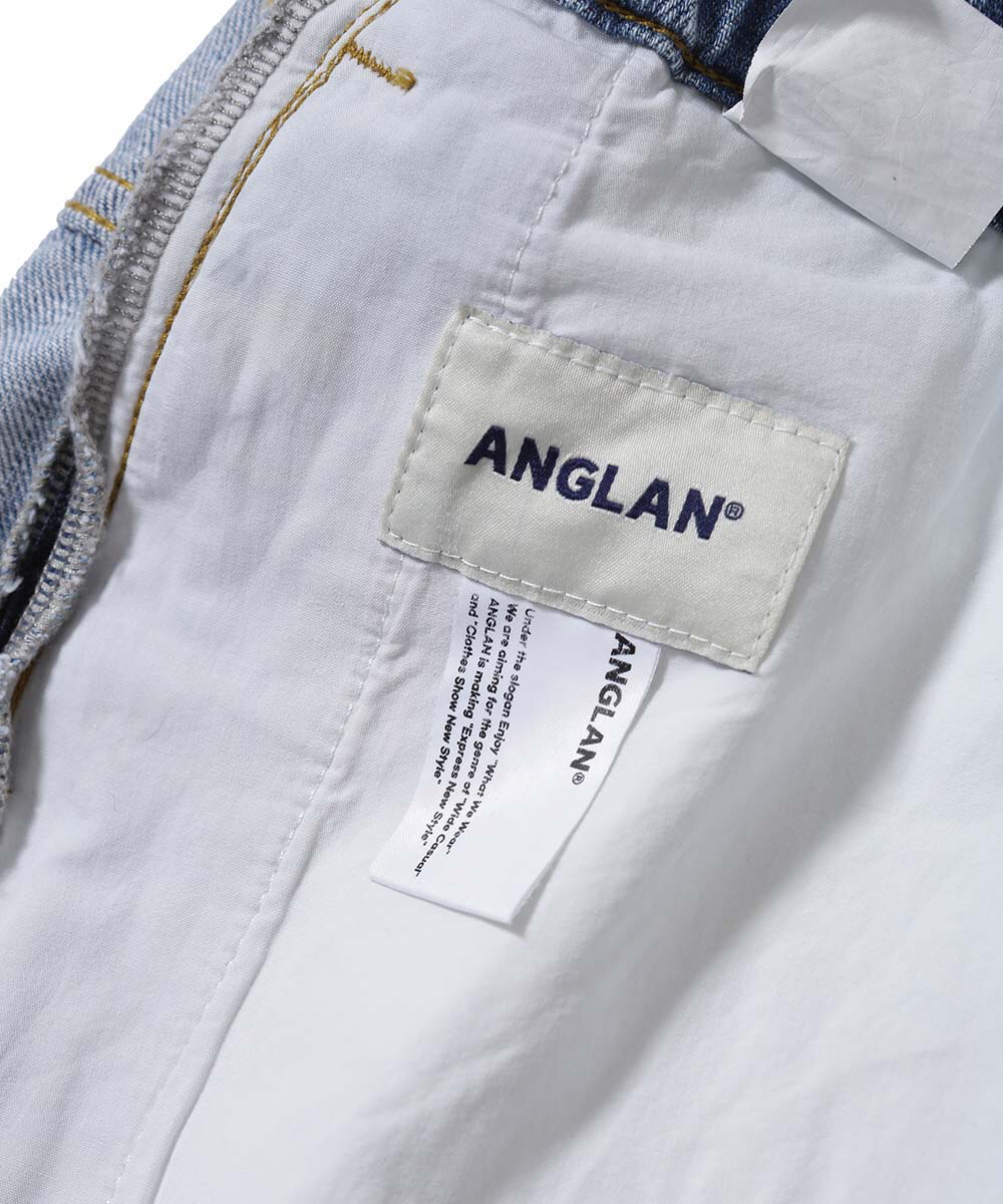 寬錐形牛仔褲 Wide Tapered Denim Pants