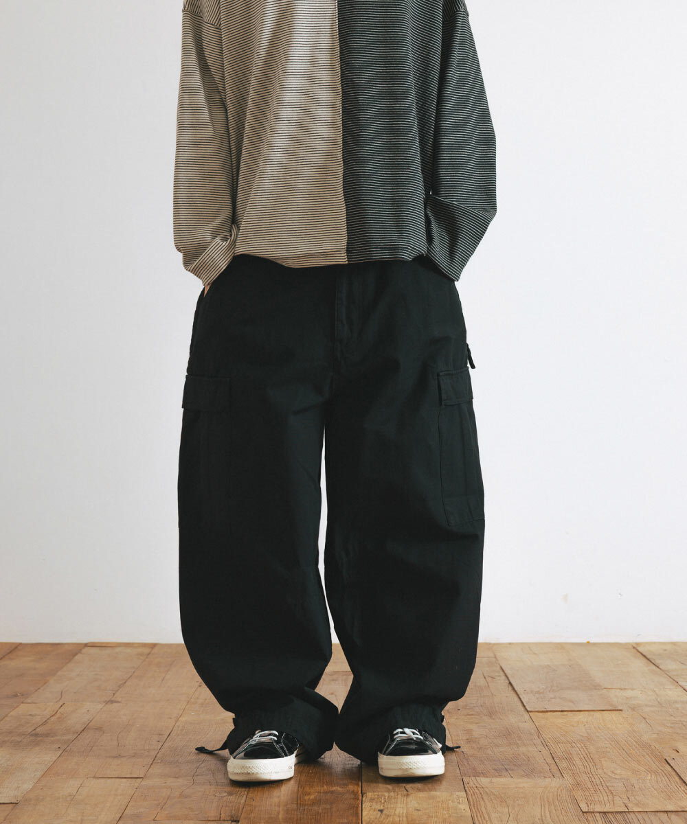 寬版長褲 Tab Strap Cargo Wide Pants
