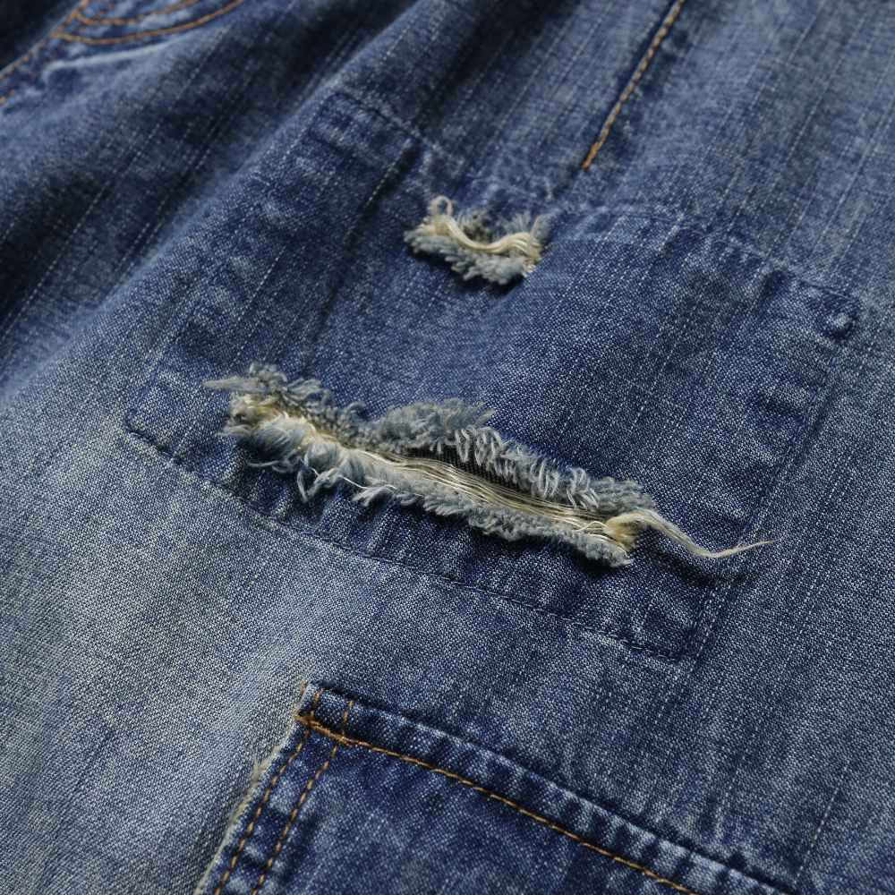 丹寧氣球長褲 Distressed Cargo Denim Balloon Pants