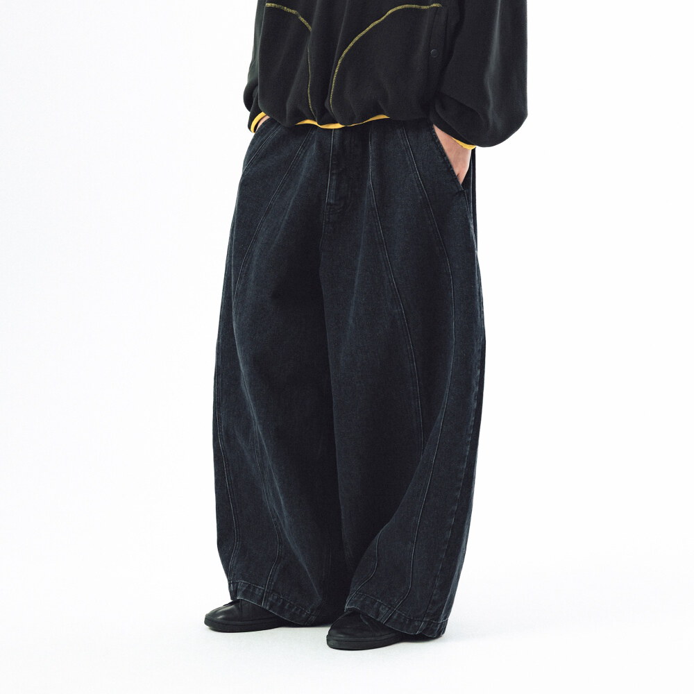 水洗繭型牛仔褲 Balloon Iconic Denim Pants