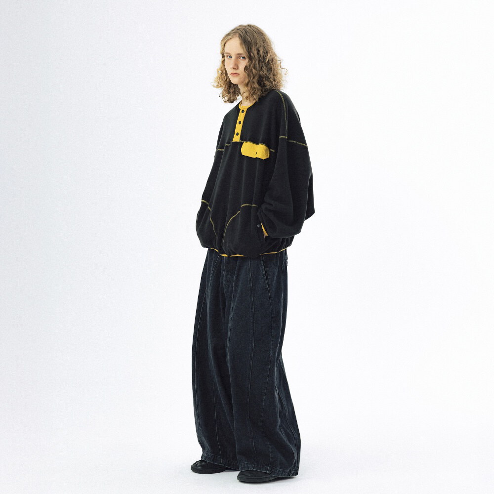 水洗繭型牛仔褲 Balloon Iconic Denim Pants