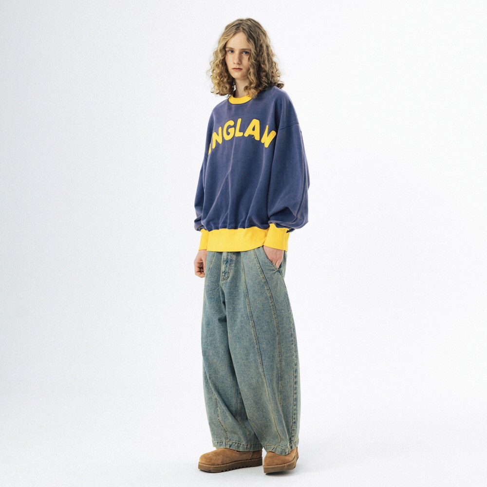 水洗繭型牛仔褲 Balloon Iconic Denim Pants