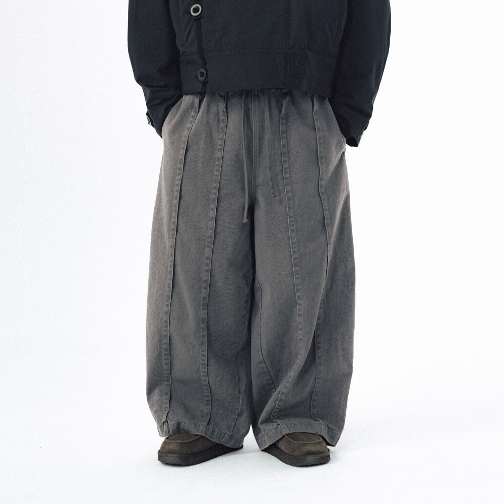 褶皺縫線繭型褲 Folded Stitch Balloon Pants
