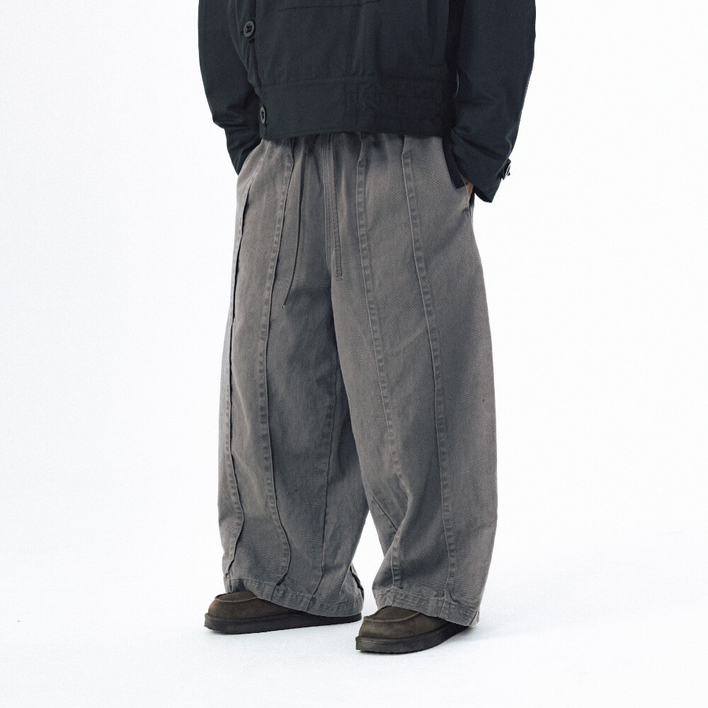 褶皺縫線繭型褲 Folded Stitch Balloon Pants