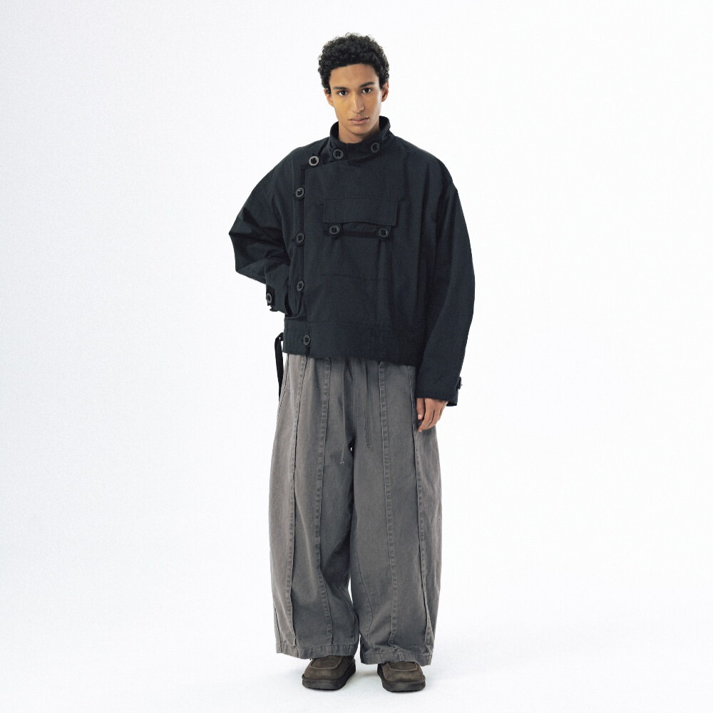 褶皺縫線繭型褲 Folded Stitch Balloon Pants