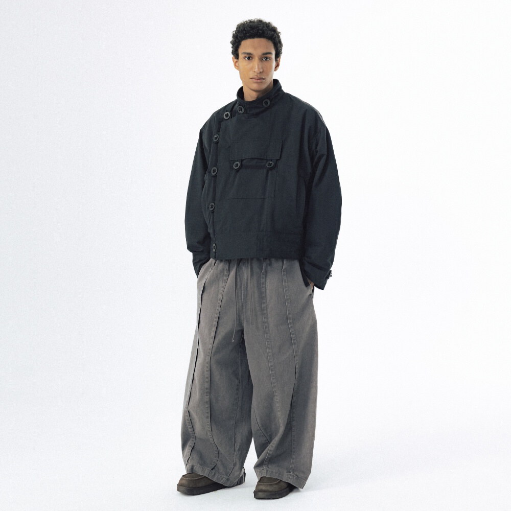 褶皺縫線繭型褲 Folded Stitch Balloon Pants