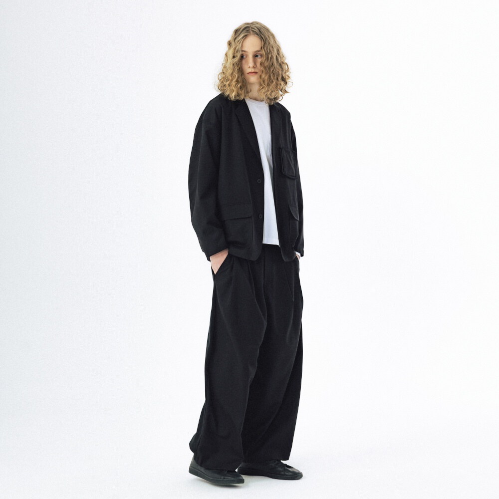 異材質長褲 Mix Structured Trousers