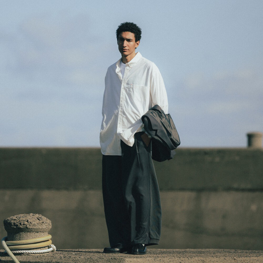 異材質長褲 Mix Structured Trousers
