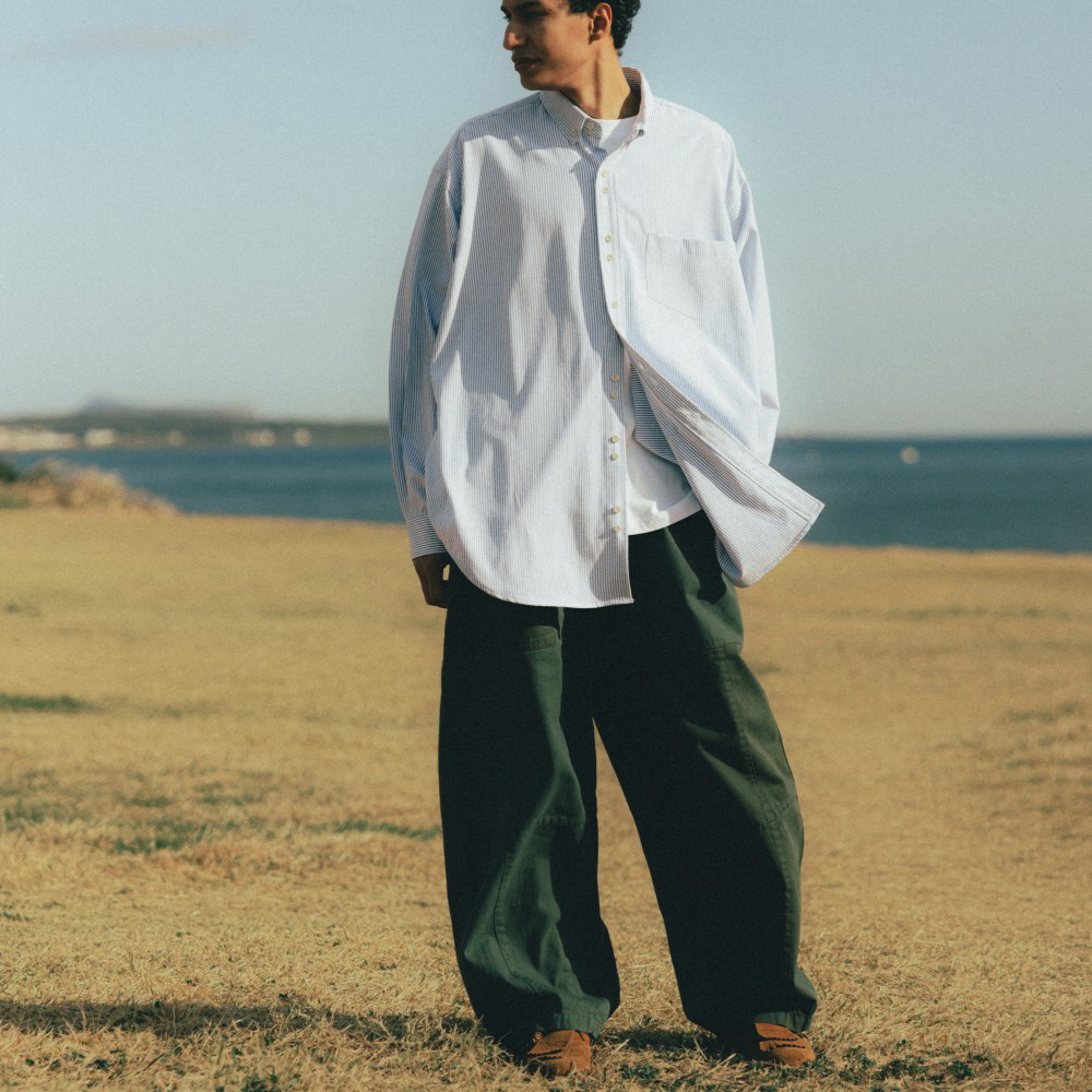 拼接繭型長褲 Panel Mix Balloon Pants