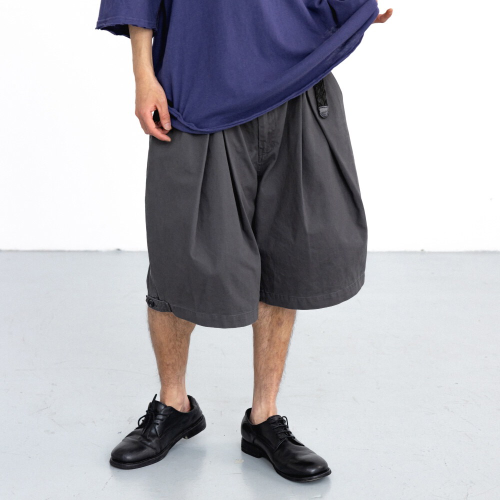 雙打褶五分褲 Cross Pleated Chino Half Pants