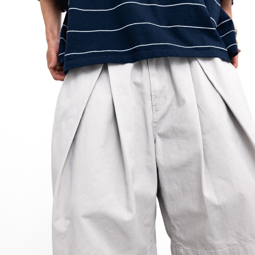 雙打褶五分褲 Cross Pleated Chino Half Pants