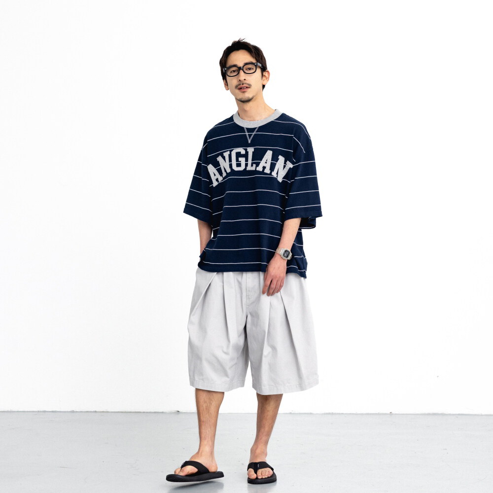 雙打褶五分褲 Cross Pleated Chino Half Pants
