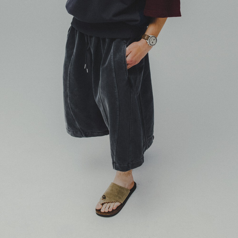 水洗休閒短褲 Iconic Pigment Sweat Half Pants