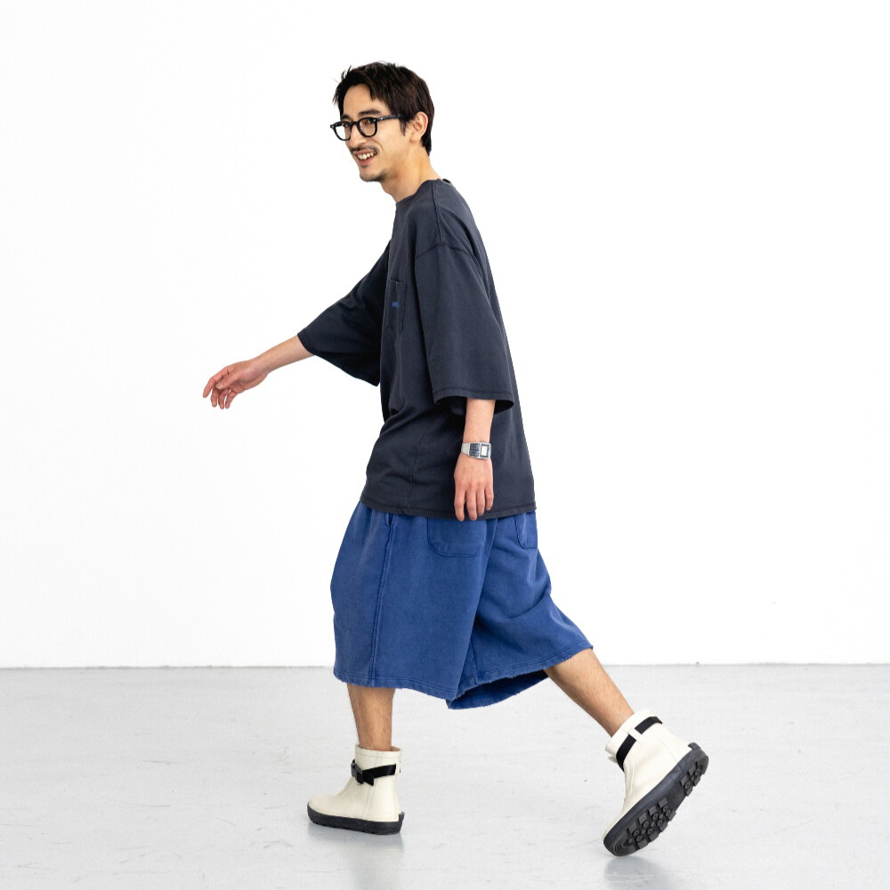 打褶休閒短褲 Cross Pleated Sweat Shorts