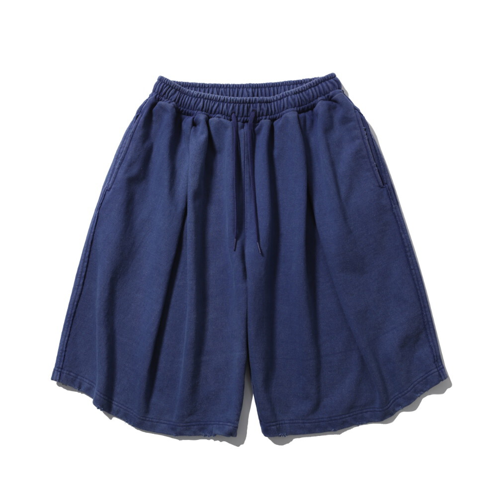 打褶休閒短褲 Cross Pleated Sweat Shorts