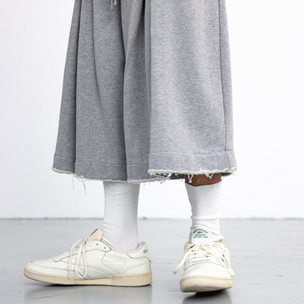 寬鬆休閒短褲 Valley Tuck Sweat Half Pants