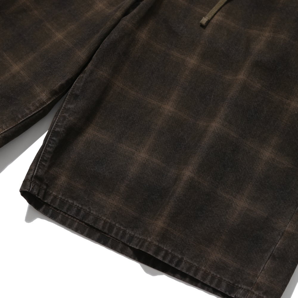 格紋五分褲 Checked Half Pants