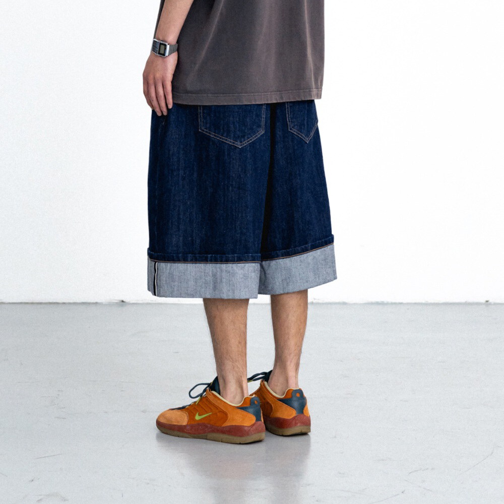 七分牛仔褲 Turn-up Selvedge Denim Half Pants