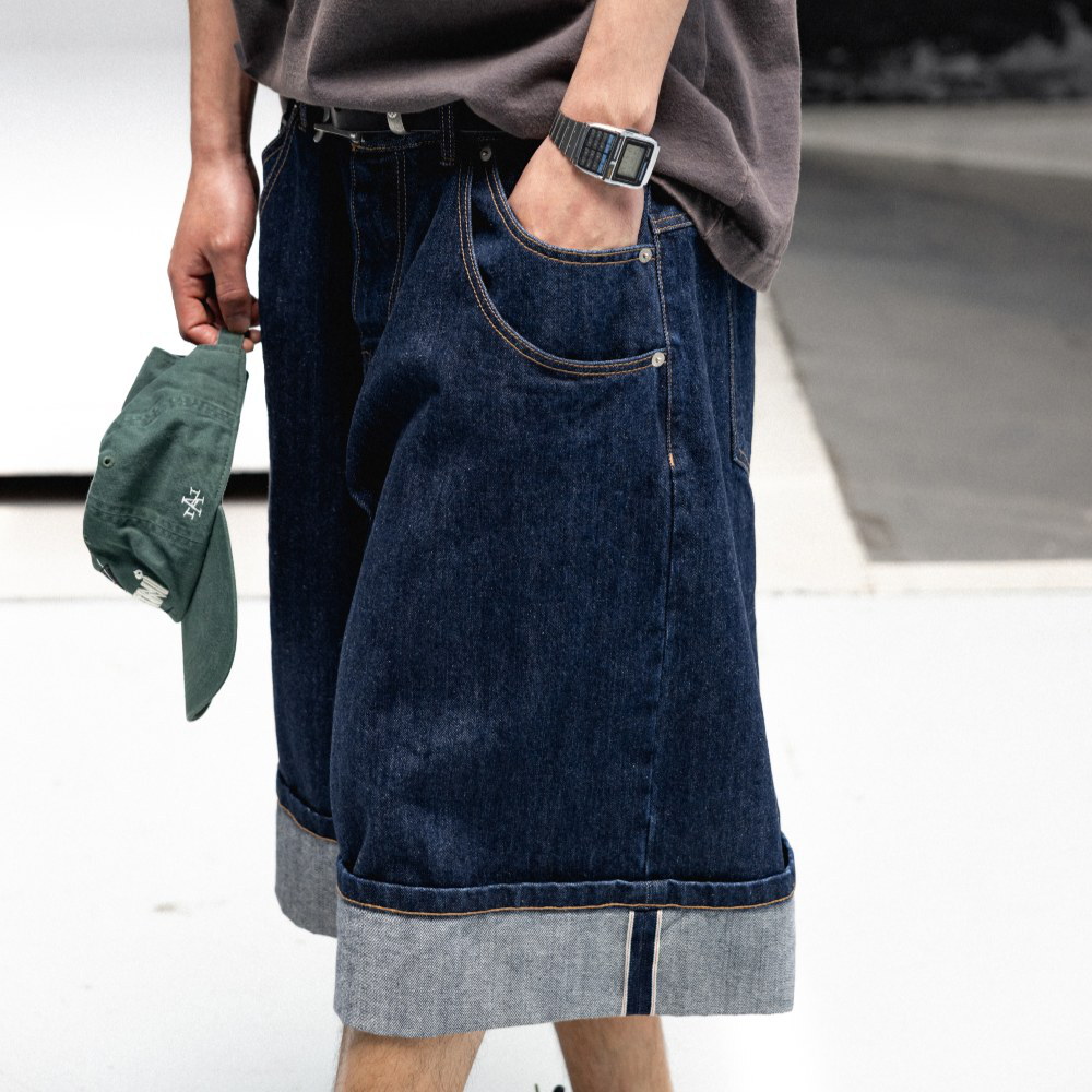 七分牛仔褲 Turn-up Selvedge Denim Half Pants