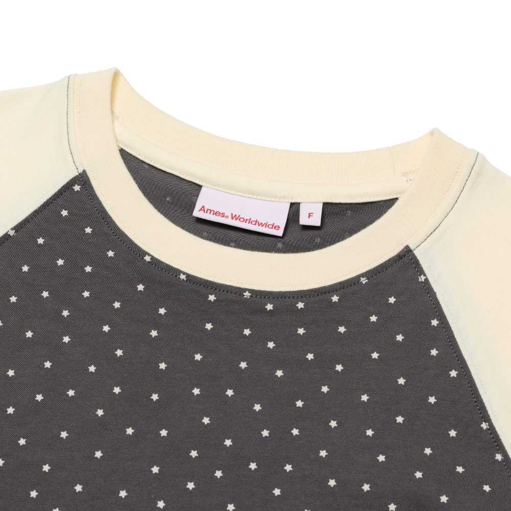 撞色短版上衣 TWINKLE RAGLAN CROP TEE