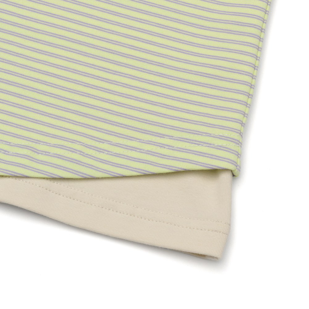 疊穿條紋背心 LAYERED BUTTON SLEEVELESS