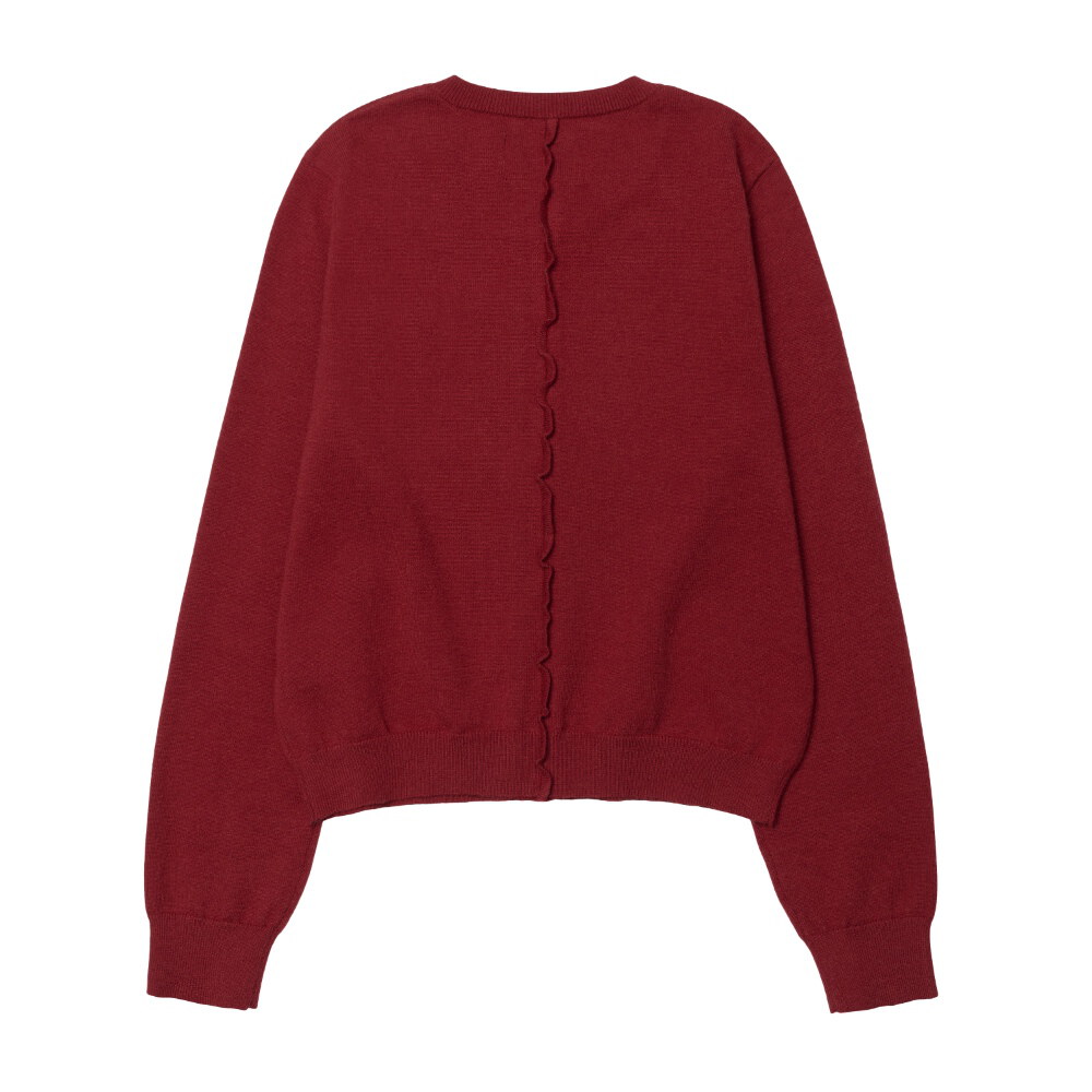 格紋針織衫 CLASSIC CHECK RUFFLE CARDIGAN