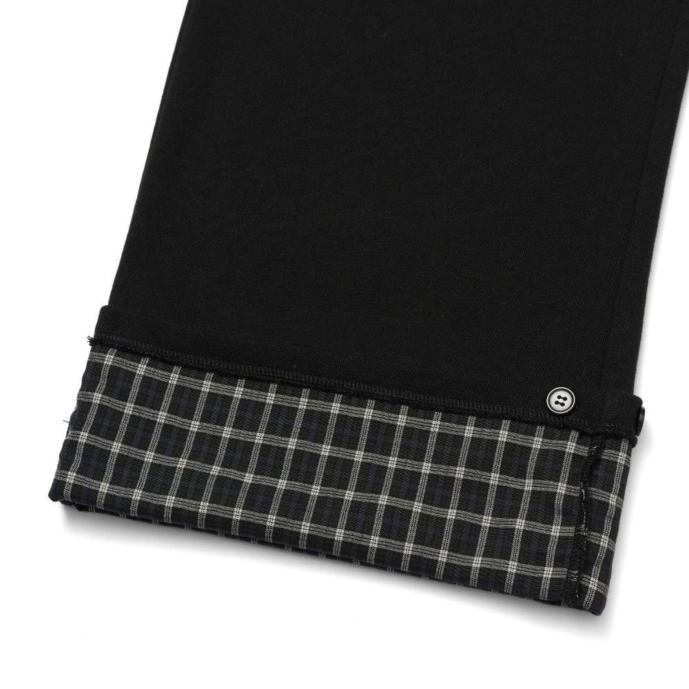 捲邊格紋運動褲 52 CHECK ROLL-UP SWEATPANTS