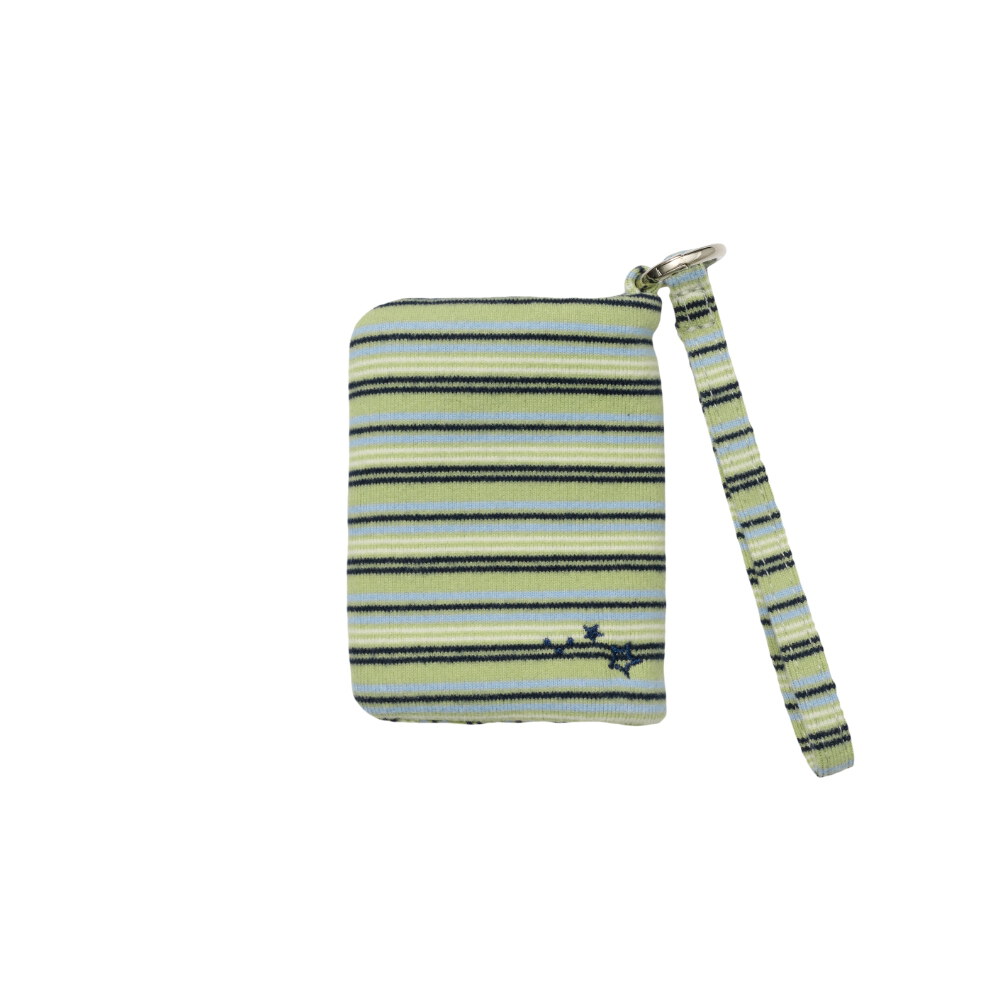 條紋卡片夾 STRIPE BUTTON CARD WALLET