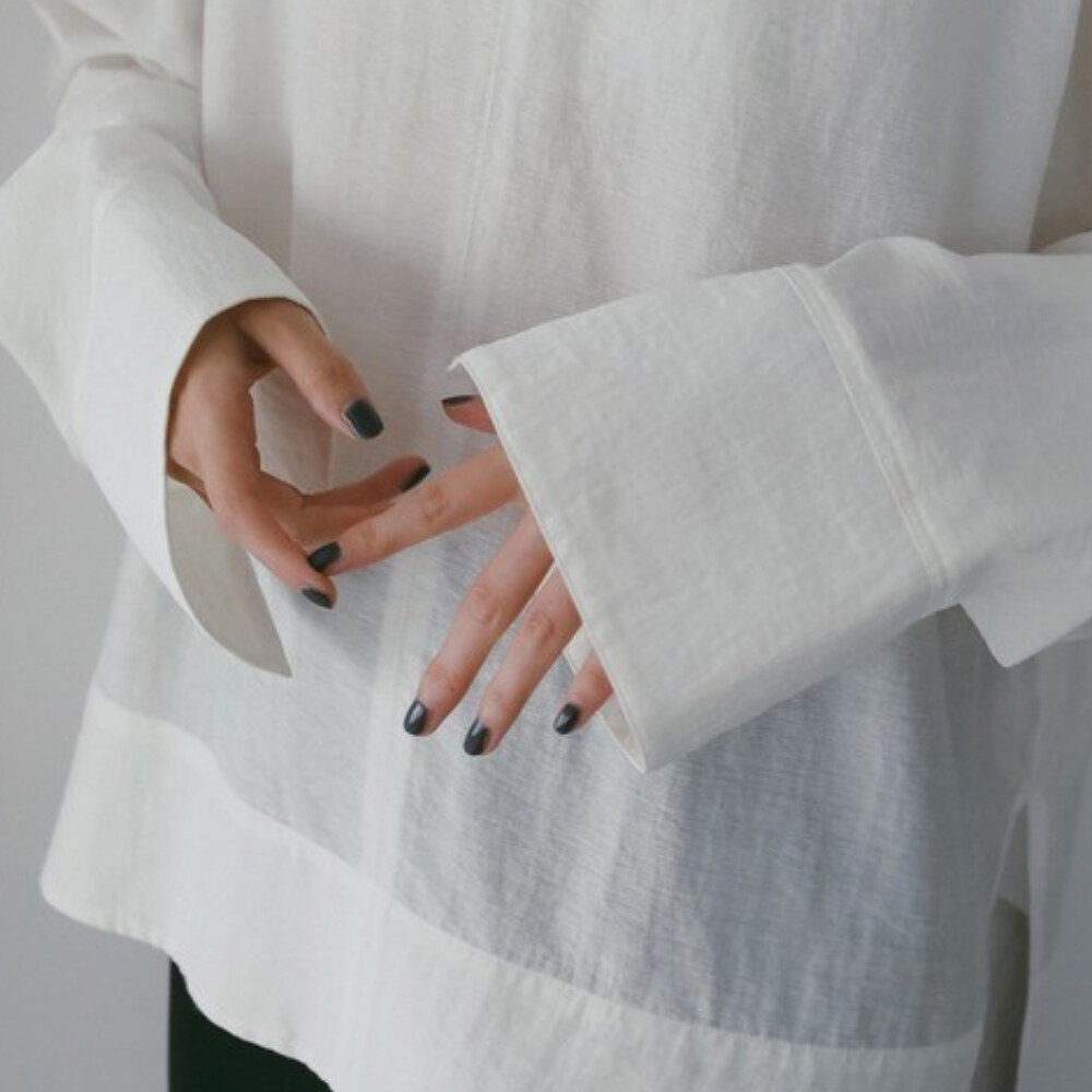 Scarf Layered Blouse