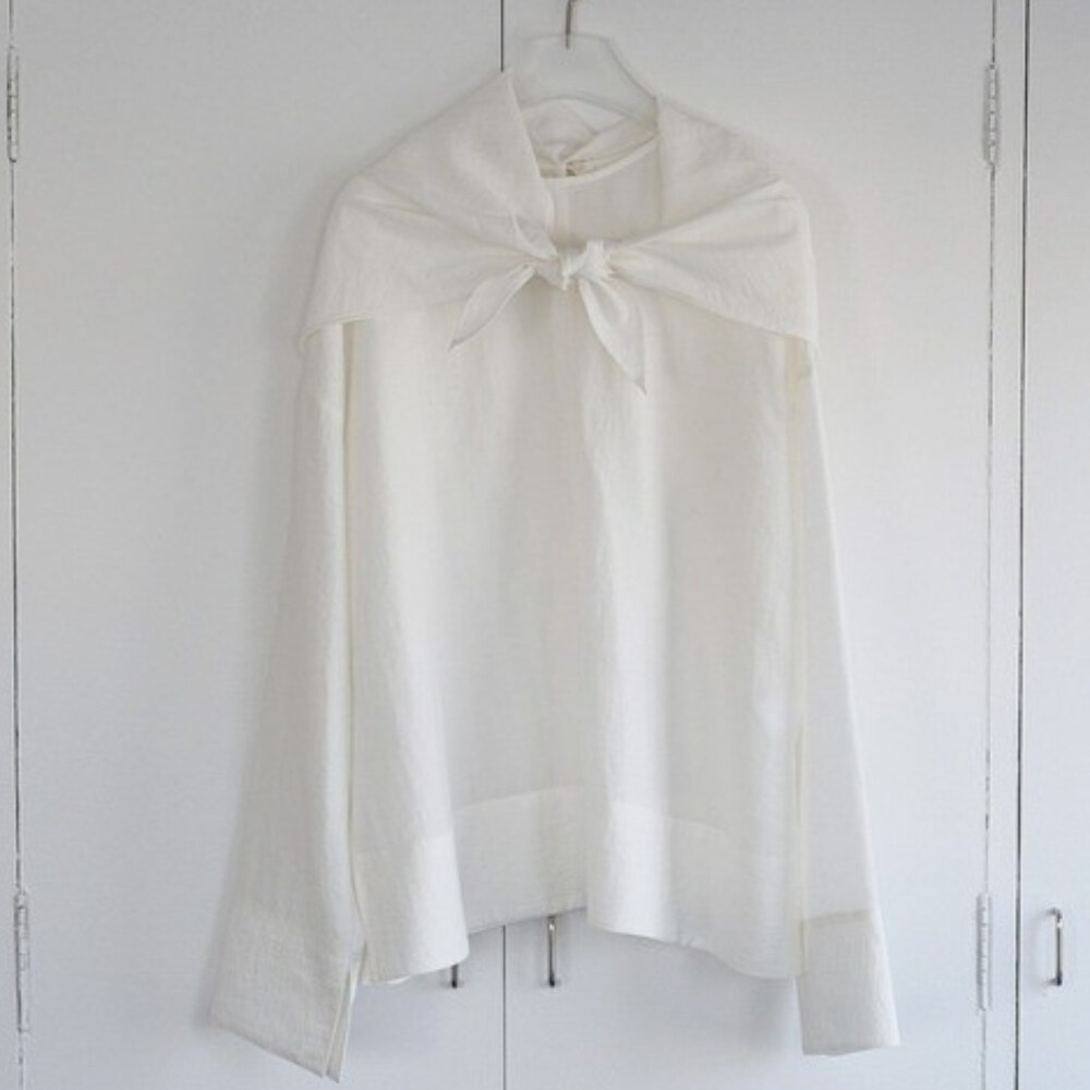 Scarf Layered Blouse
