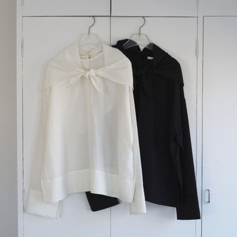 Scarf Layered Blouse