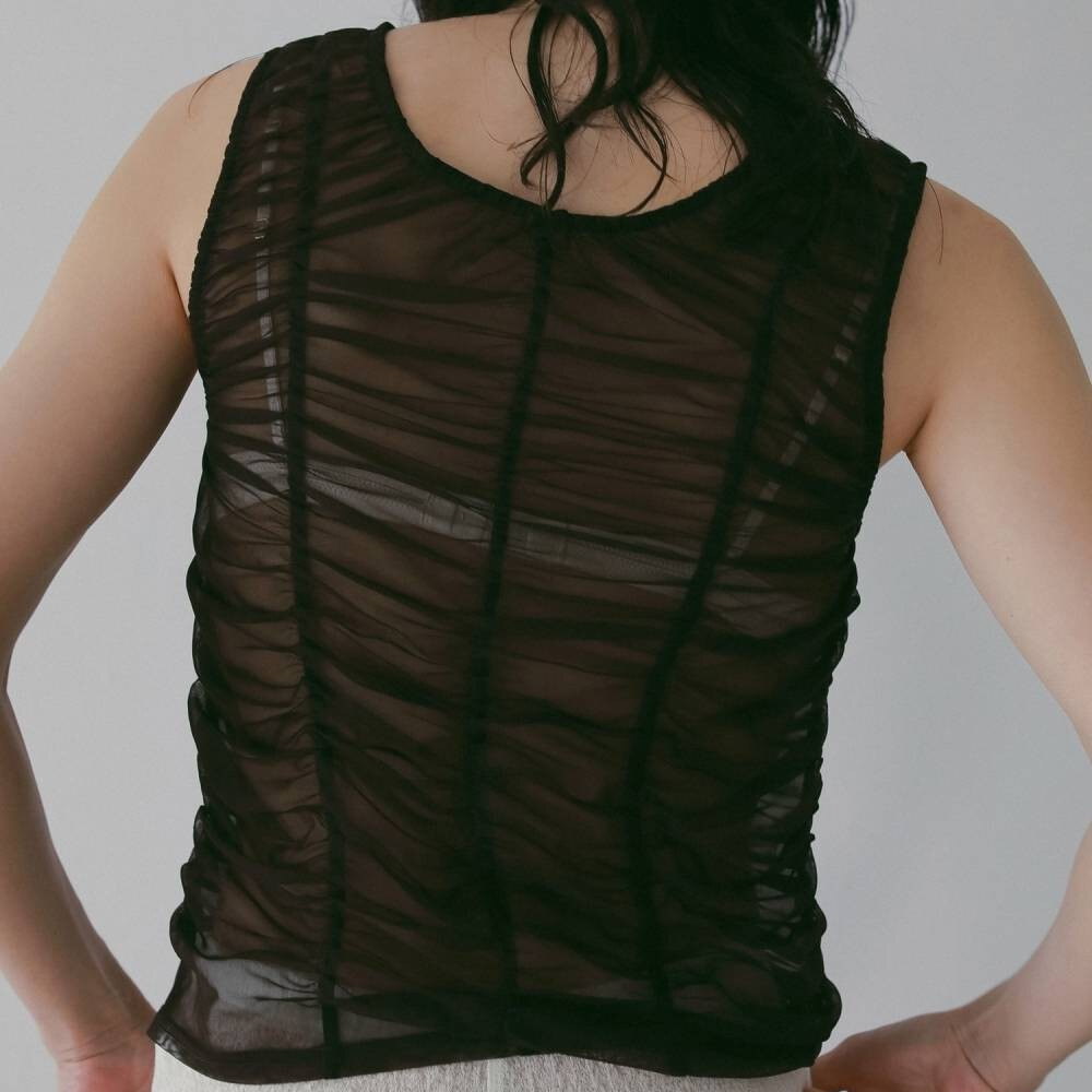Tulle Gather Tanktop