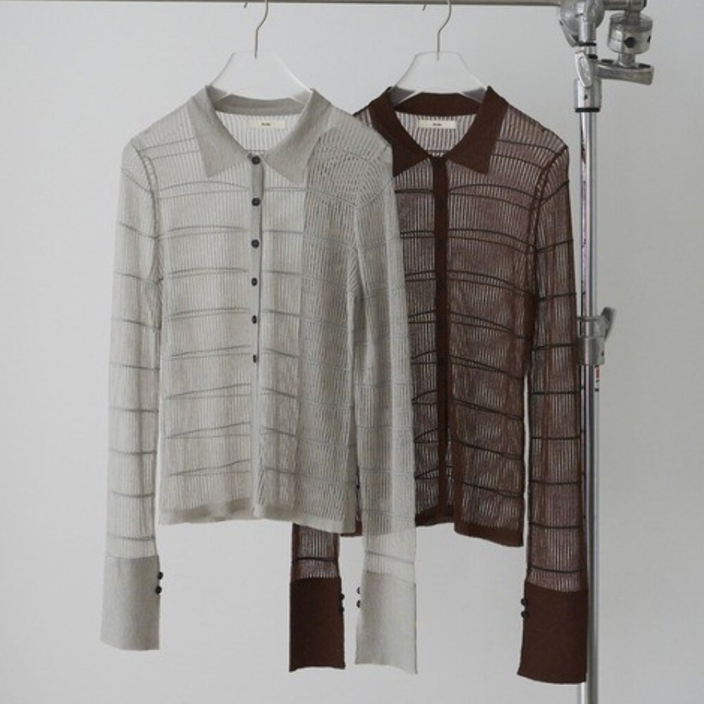 Sheerborder Knit Shirts