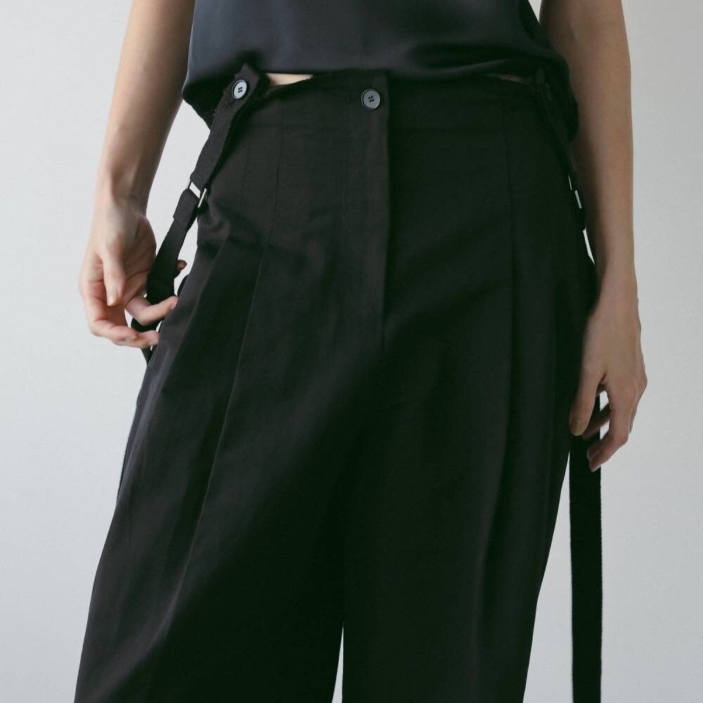 Suspenders Wide Pants