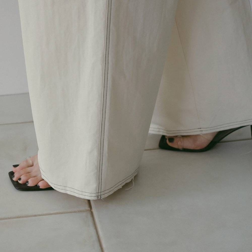 Suspenders Wide Pants